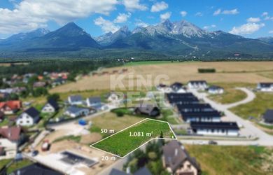 Nádherný stavebný pozemok s výhľadom na Tatry - Stará Lesná, okr. Kežmarok