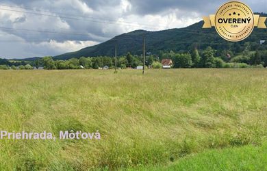 Pozemky 300m2-5000m2 pri priehrade, pôda, les- urbár. Môťová